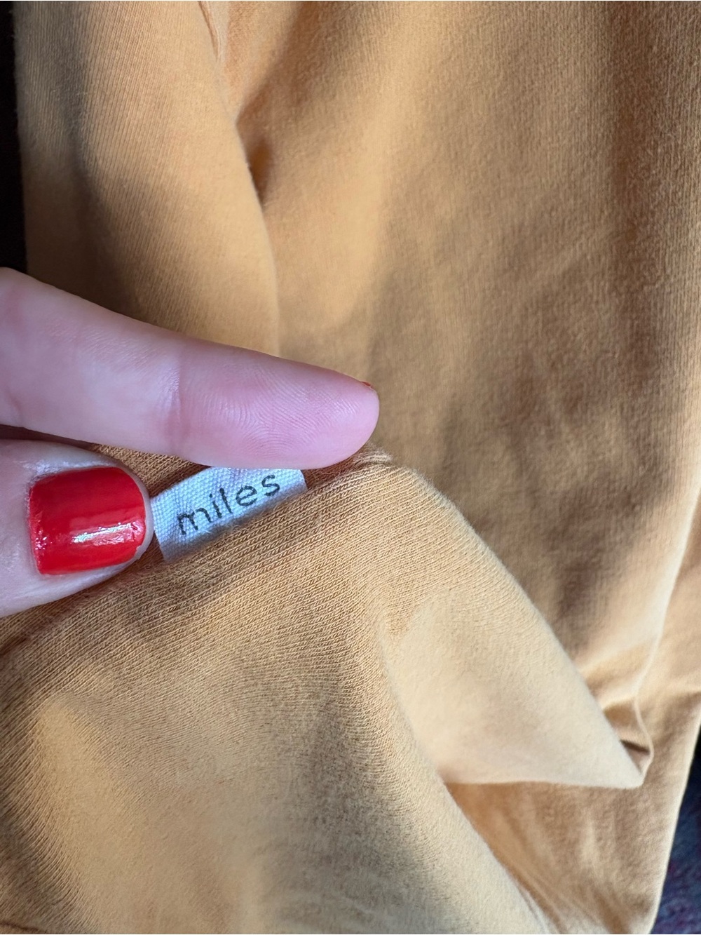 Miles Mustard Girls Sweatshirt Dress Size 7 French Terry Pocket Cozy Kids - Picture 8 of 8